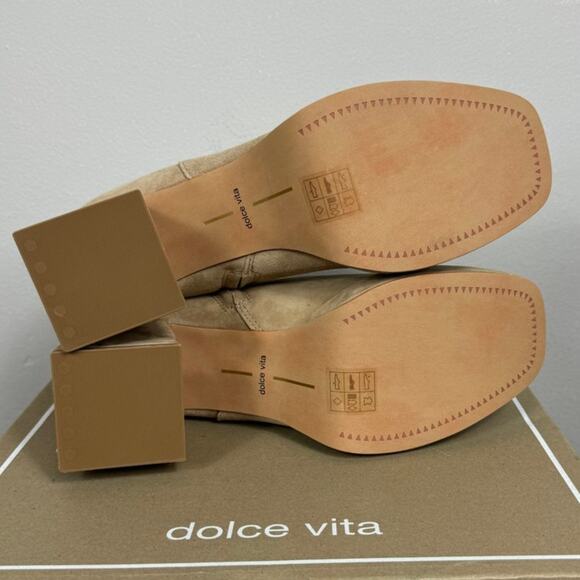 New Dolce Vita Ulyses Platform Bootie in Mushroom Suede Women's Size 9.5 - Picture 8 of 8